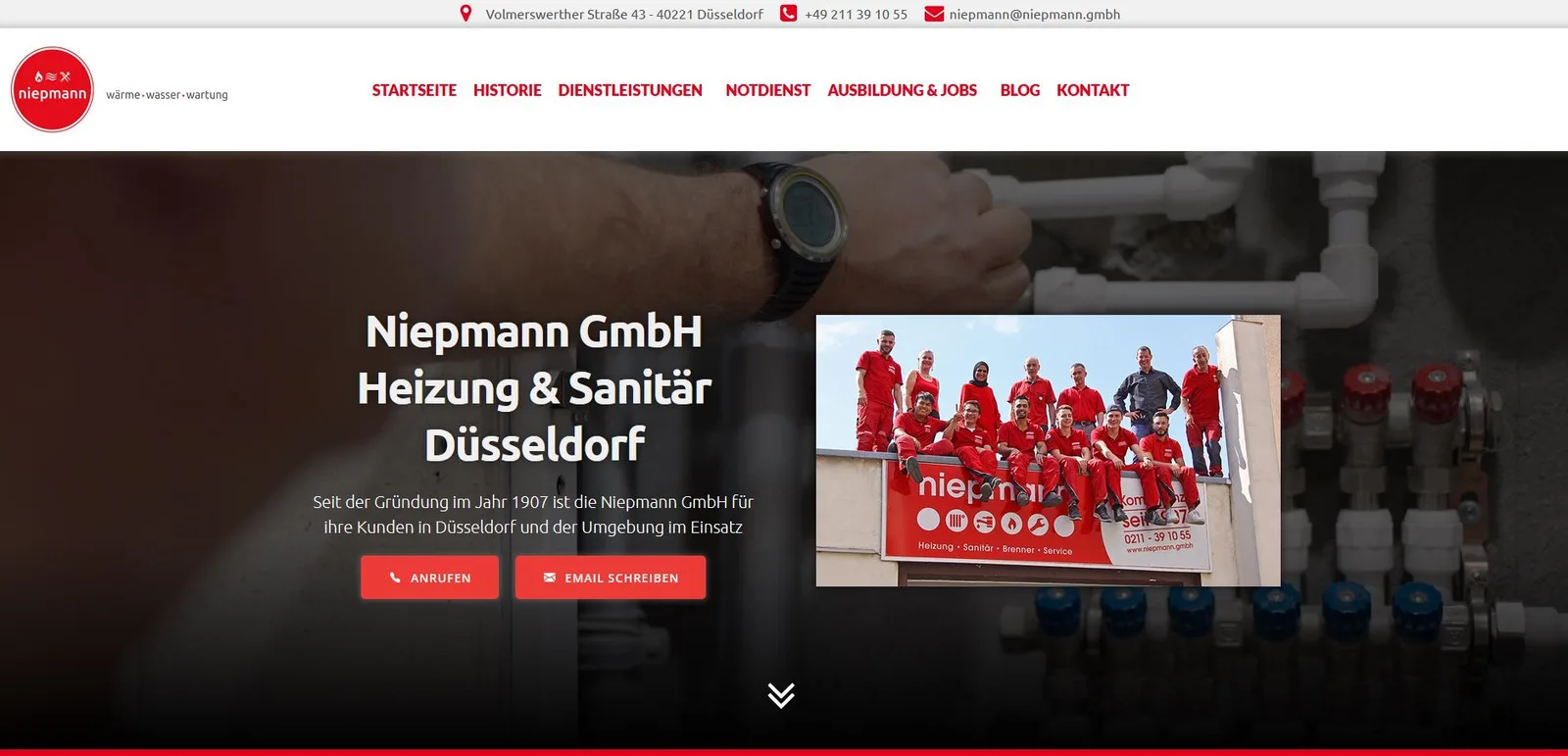 Vorschau der Website der Niepmann GmbH